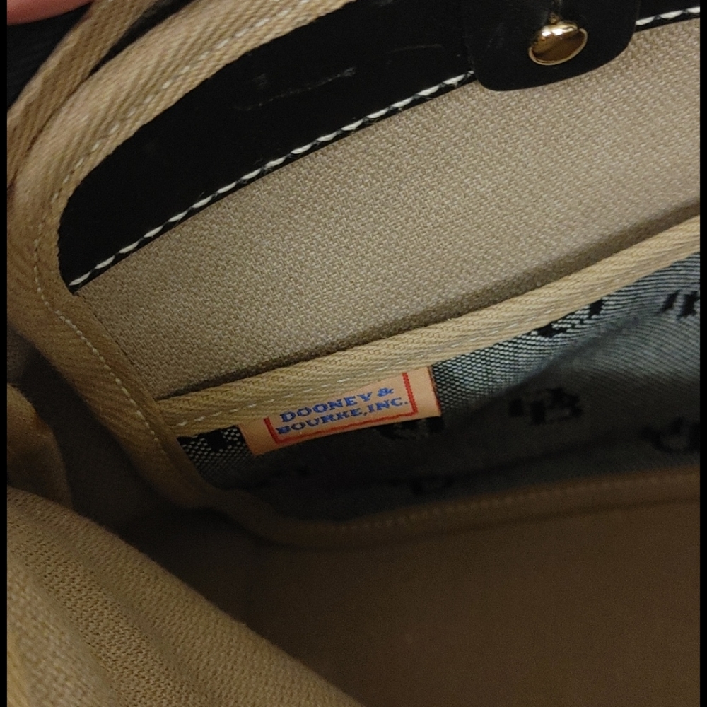 Nwt Dooney & Broke Grey Db Signature Logo Bag - image 8